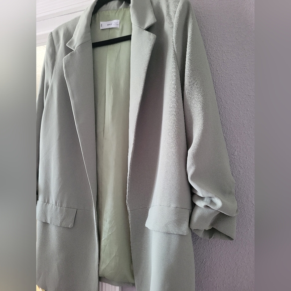 COPY - Mango Green Blazer L - Picture 8 of 11